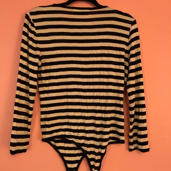 Michael Kors Striped Bodysuit - Picture 3 of 5